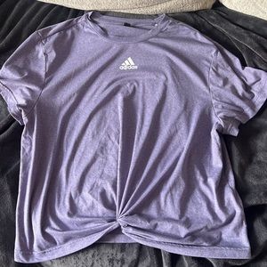 Adidas crop top workout shirt